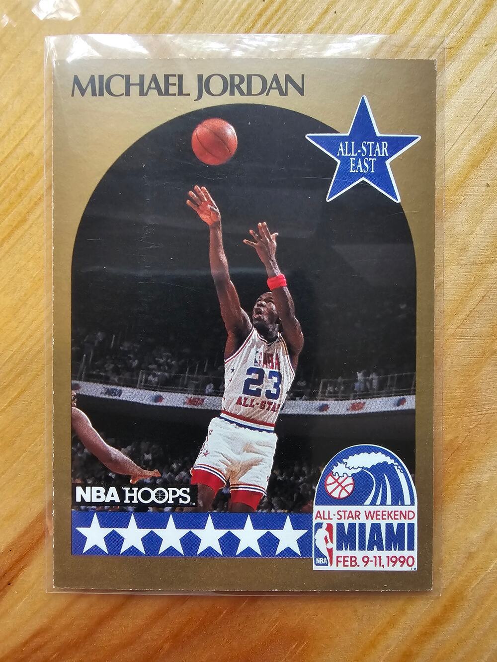 Michael Jordan 1990-1991 NBA Hoops #5 - Chicago Bulls - All Star - NBA